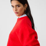 Elena™ - Класически червен пуловер