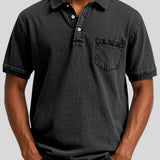 Iosif™ - Мъжка ретро ежедневна тениска с поло