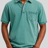 Iosif™ - Мъжка ретро ежедневна тениска с поло