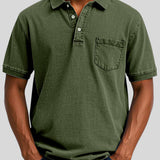 Iosif™ - Мъжка ретро ежедневна тениска с поло