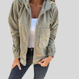 Ognyana™ - Кадифено палто с цип