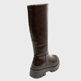 Mladena™ - Кафяви високи ботуши