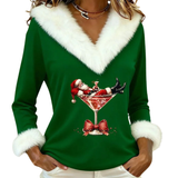 Aneliya™ - Camisola de veludo natalícia