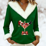 Aneliya™ - Camisola de veludo natalícia