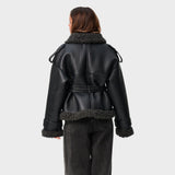 Dafina™ - Кожено яке с колан