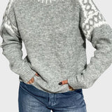 Roumiana™ – Плетена пуловер с висока яка