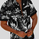 Kiril™ - Мъжка риза с флорален принт