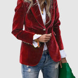 Denitsa™ - Елегантно кадифено палто