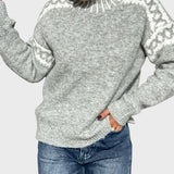 Roumiana™ – Плетена пуловер с висока яка