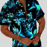 Kiril™ - Мъжка риза с флорален принт