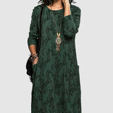 Iarislava™ - Елегантна рокля с флорален мотив