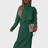 Viktoria™ - Елегантен плетен комплект от две части