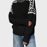 Roumiana™ – Плетена пуловер с висока яка