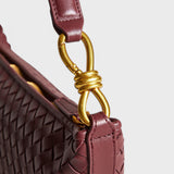 Blagovesta™ - Тъкана кожена чанта през рамо