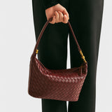 Blagovesta™ - Тъкана кожена чанта през рамо