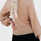 Galina™ - Пуловер с оребрена плетка