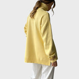 Lyuba™ - Оувърсайз плетен пуловер с поло яка