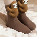 Ленивец™ - Топли чорапи с щампа на ленивец