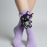 Черна котка™ - Топли чорапи с щампа черна котка