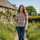 Adelina™ - Стилен ретро пуловер