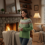 Silvia™ - Стилен ретро пуловер