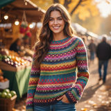 Adriana™ - Стилен ретро пуловер