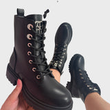 Nedelya™ - Черни ботуши с детайли