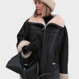 Venyana™ - Топло кожено палто