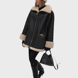 Venyana™ - Топло кожено палто