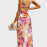 Ivomira™ - Дълга сатенена рокля