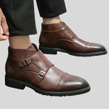 Nedyalko™ - Кожени обувки с двойна катарама