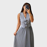 Boryana™ - Елегантен комплект от две части без ръкави