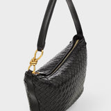 Blagovesta™ - Тъкана кожена чанта през рамо