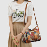 Galena™ - Чанта от естествена кожа с мозайка