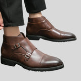 Nedyalko™ - Кожени обувки с двойна катарама