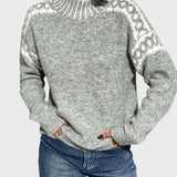 Roumiana™ – Плетена пуловер с висока яка