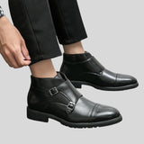 Nedyalko™ - Кожени обувки с двойна катарама