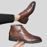 Nedyalko™ - Кожени обувки с двойна катарама