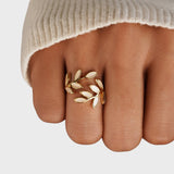 Damyaná™ - Пръстен със златни листа