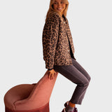 Malinka™ - Модерно палто с леопардов принт