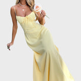 Katerinka™ - Макси рокля без ръкави с връзки