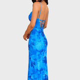 Krastina™ - Романтична рокля с флорални мотиви