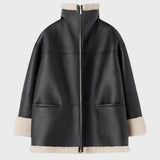 Venyana™ - Топло кожено палто