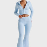 Avgustina™ - Комплект от две части с ребрена плетка