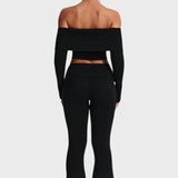 Avgustina™ - Комплект от две части с ребрена плетка