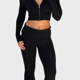 Avgustina™ - Комплект от две части с ребрена плетка