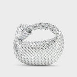 Reni™ - Мини чанта тип „хобо“ с плетен възел