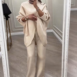 Yovka™ - Conjunto de camisola oversize e calças